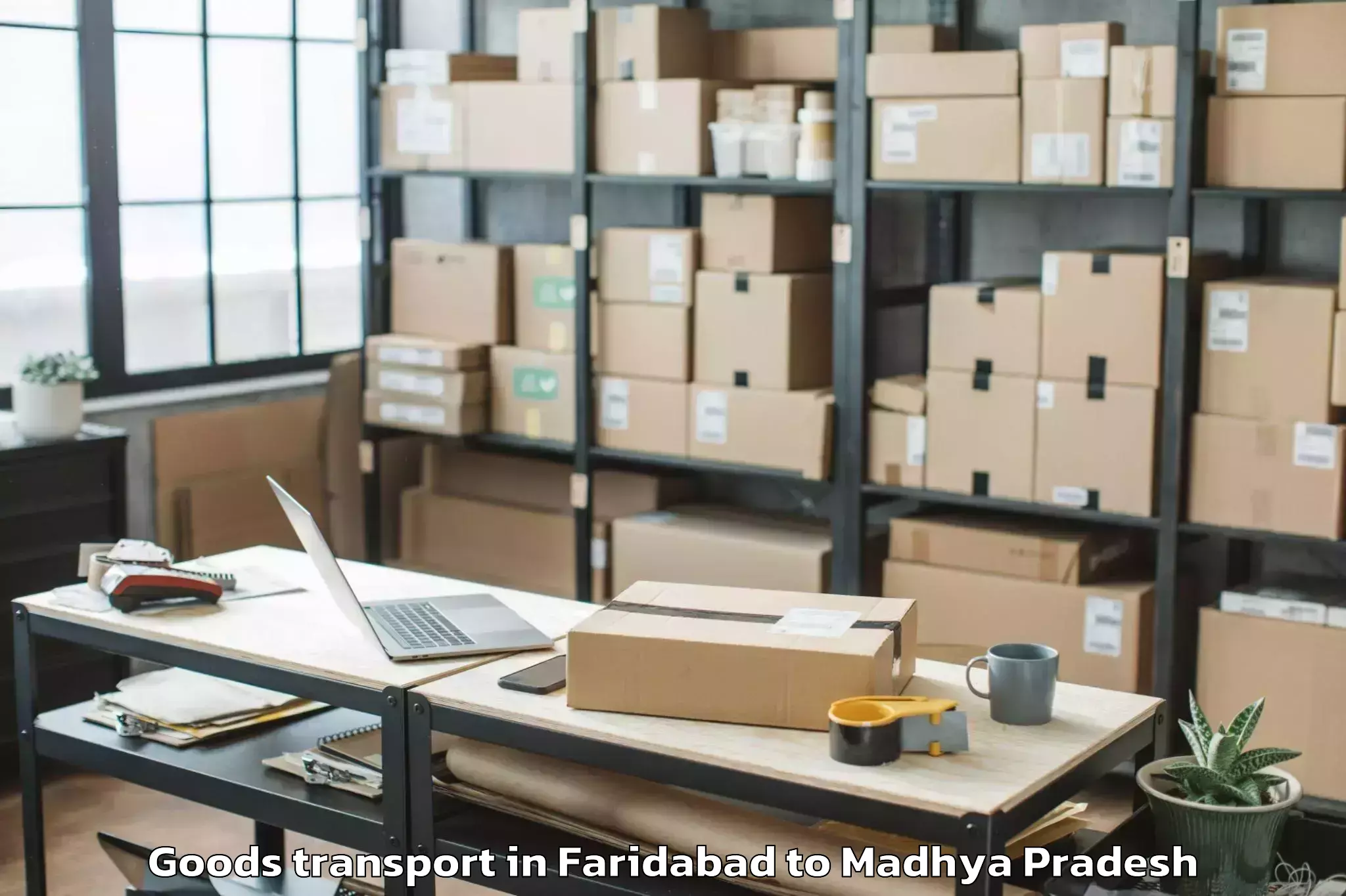 Faridabad to Makhanlal Chaturvedi Rashtriya Goods Transport